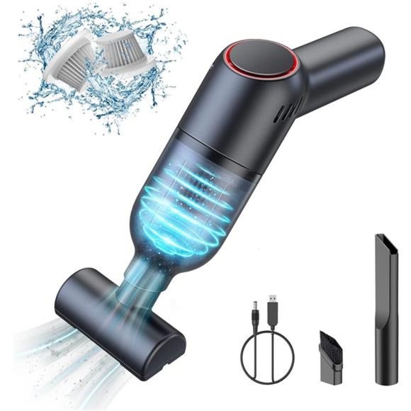 Handheld Vacuum Cleaner Cordless:Mini Rechargeable HandVacuum with StrongSuction - Picture 1 of 6